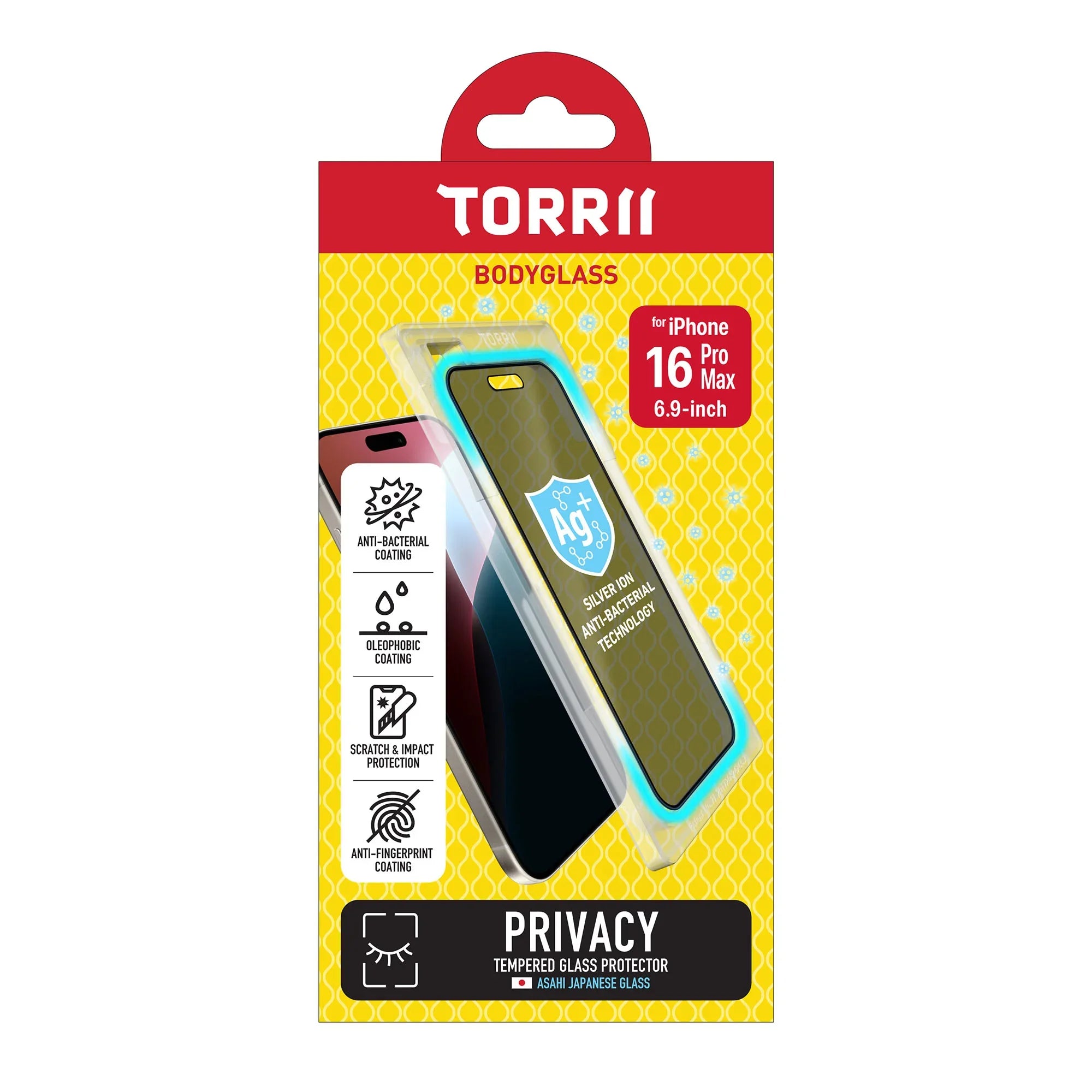 iPhone 16 Pro Max Torrii Bodyglass Screen Protector Glass - Privacy - Tashqila iPhone 16 Pro Max Torrii Bodyglass Screen Protector Glass - Privacy - Tashqila